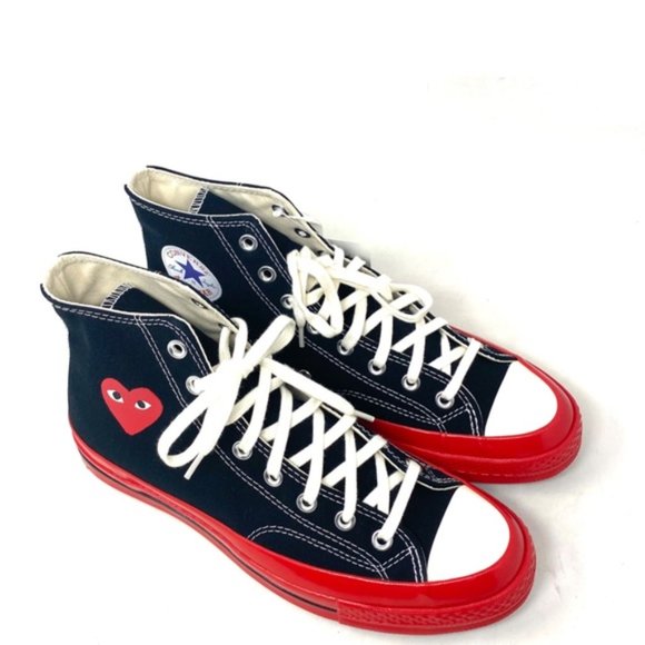 Converse Chuck 70 Comme Garcons PLAY Sneakers Men's Shoes Canvas Black A01793C - Picture 5 of 11